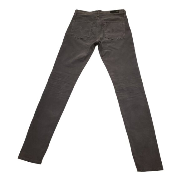 AG ADRIANO GOLDSCHMIED SZ 26R Farrah Skinny High-rise Medium Gray Corduroy Jeans - Picture 5 of 13